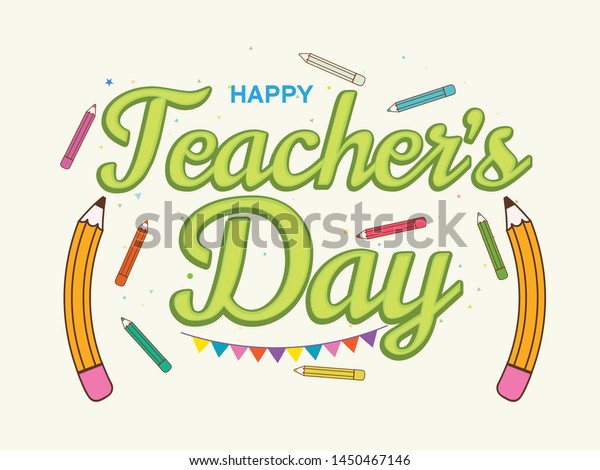 Illustration 5th September Happy Teachers Day Stock Vector (Royalty ...