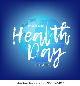 Illustration Of 7 April World Health Day Background.