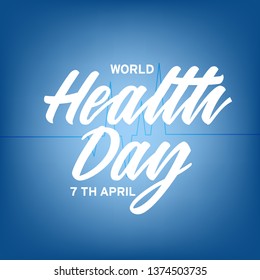 Illustration Of 7 April World Health Day Background.