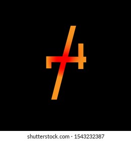 Illustration of 74 Year Anniversary Vector Template Design with black background - Vector