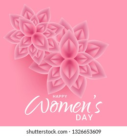 Illustration Of 8 March International Women's Day Background.