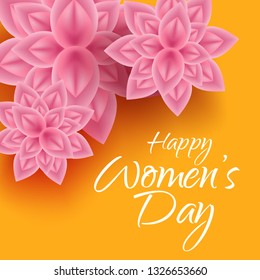 Illustration Of 8 March International Women's Day Background.