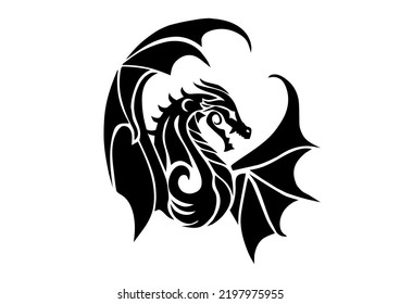 Illustration Of A, Dragon Clipart