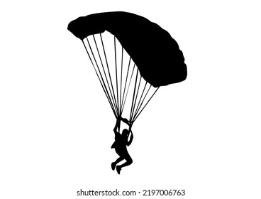 Illustration of a, Parachute Vector