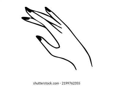 Illustration of a, Women Hand
