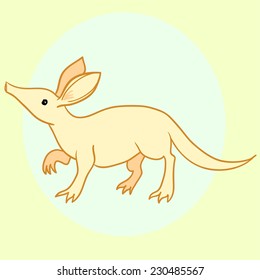 Illustration of aardvark