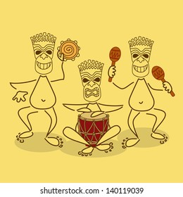 Illustration of Aborigine band
