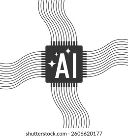 Illustration about artificial intelligence for design