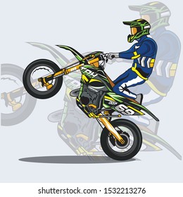 an illustration about automotive, suitable if used for media promos and so forth. color combinations that show male characters