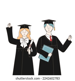 illustration about congratulations on your graduation.