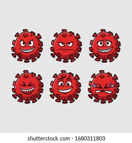 An Illustration About Corona Virus Cartoon Character