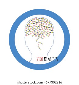 Illustration about diabetes