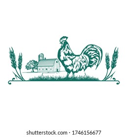 illustration about farm for logos