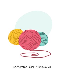 illustration about handmade thread