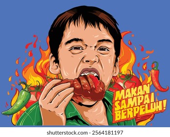 illustration about Indonesian culinary delights