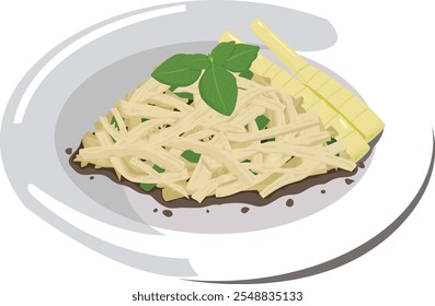 Illustration about Lanna food of Thailand