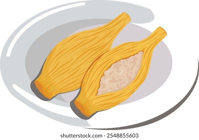 Ilustração sobre Lanna food da Tailândia