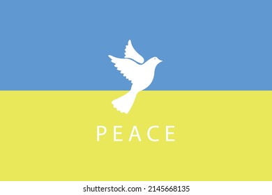 An illustration about pigeon bird. peace for ukraine and stop war.
