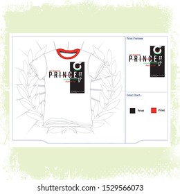 illustration about Prince style, never stop dreaming slogan, t-shirt graphics, typography