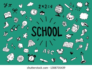 Illustration about the school