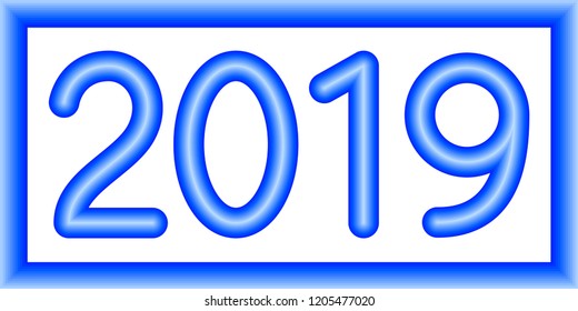 Illustration of the abstract 2019 numeration