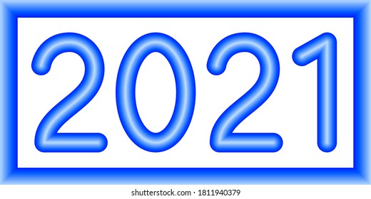 Ilustración de la numeración abstracta de 2021