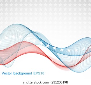 Illustration of abstract American background