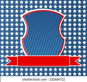 Illustration of abstract American background