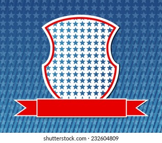 Illustration of abstract American background