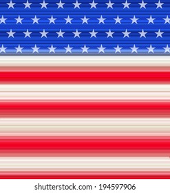 Illustration abstract American Flag for Independence Day - vector