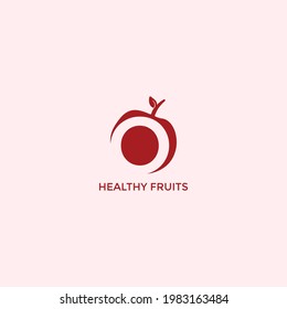 ILLUSTRATION ABSTRACT APPLE, FRUIT LOGO DESIGN VECTOR FOR YOUR BUSINESS