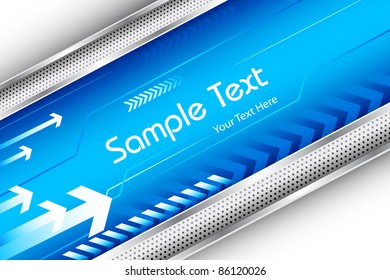 illustration of abstract background with arrow and metal stripe
