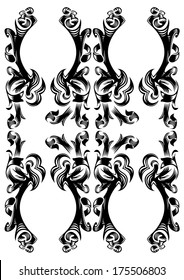 Illustration of abstract background in black color