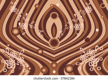 illustration with abstract background with circles and lines