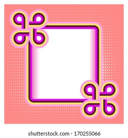 illustration abstract background with the color bars and a place for text