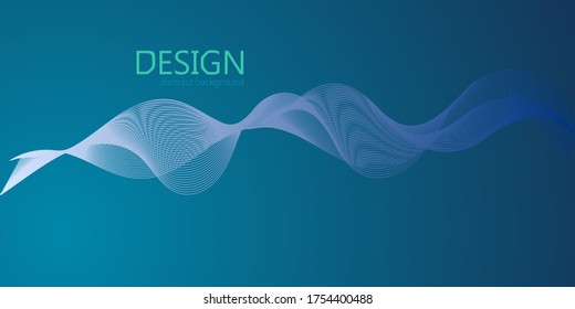 ilustración de fondo abstracto con ondas dinámicas de gradación de color, línea. ilustración vectorial adecuada para papel de diseño,sitio web