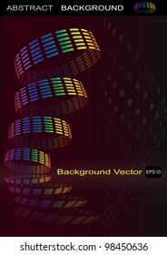 Illustration of abstract background with colorful elements