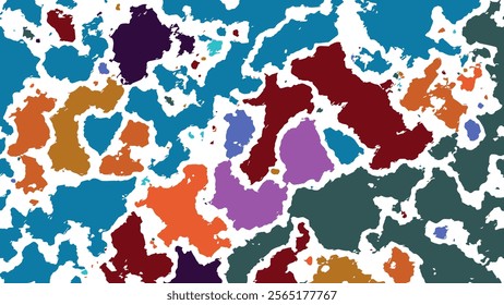 ILLUSTRATION ABSTRACT BACKGROUND COLORFUL WITH GRUNGE PAINT TEXTURE. DISTRESS DIRTY ROUGH DESIGN VECTOR