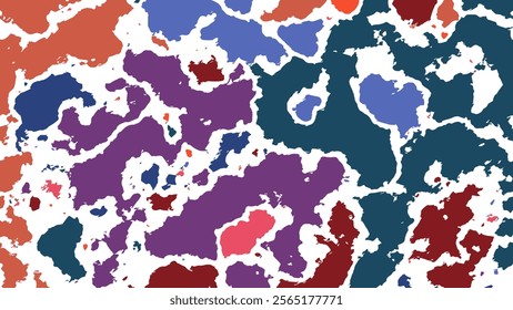 ILLUSTRATION ABSTRACT BACKGROUND COLORFUL WITH GRUNGE PAINT TEXTURE. DISTRESS DIRTY ROUGH DESIGN VECTOR