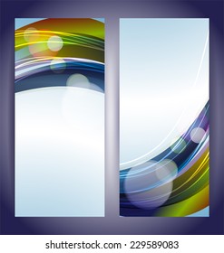 Illustration of abstract background design banner