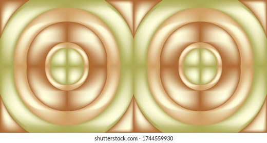 illustration abstract background . elegance golden circle artistic and geometric composition wallpaper