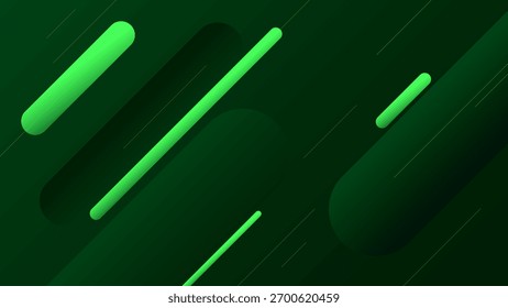 ABSTRAKTER HINTERGRUND ELEGANTER GRÜNER GRADIENT GLATT FLÜSSIG BUNTES DESIGN MIT DIAGONALEN GEOMETRISCHEN FORMEN VEKTORVORLAGE GUT FÜR MODERNE WEBSITE, TAPETE, DECKENDESIGN 