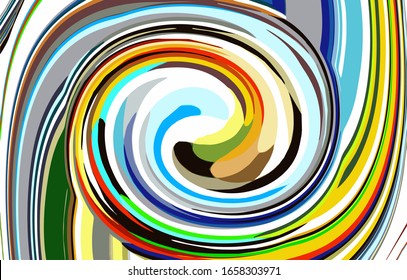 Illustration of abstract, background, fabric, print and other rotating lines. Color full. 