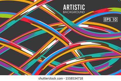 Illustration of abstract background with flowing colors.