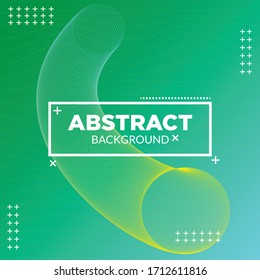 Illustration of abstract background in green