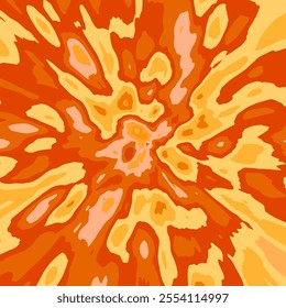 ILLUSTRATION ABSTRACT BACKGROUND ORANGE COLOR WITH GRUNGE PAINT TEXTURE. DISTRESS DIRTY ROUGH DESIGN VECTOR