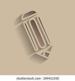 illustration of abstract background with a pencil
