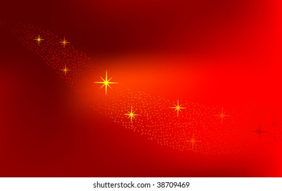 ilustración con fondo abstracto con puntos y estrellas