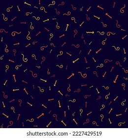 ILLUSTRATION ABSTRACT BACKGROUND SCATTERED ARROW FLAT COLOR DESIGN PATTERN VECTOR