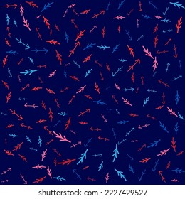 ILLUSTRATION ABSTRACT BACKGROUND SCATTERED ARROW FLAT COLOR DESIGN PATTERN VECTOR